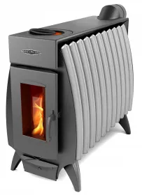 Отопительная печь Огонь-Батарея 11 антрацит-серый металлик