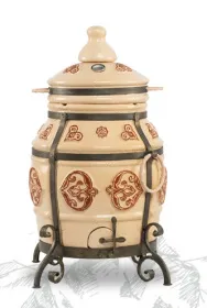 Керамический тандыр Урал цвет Слоновая кость