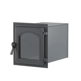 Стальной духовой шкаф с чугунной дверцей ВЕЗУВИЙ 270 (Антрацит)