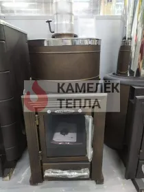 Банная печь Скоропарка 2012 Inox Люмина черная бронза