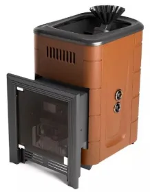 Банная печь Таймыр Мини 2017 Inox БСЭ ЗК ТО терракота