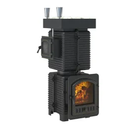 Печь для бани Эверест "Легкий пар Профи" под обкладку Б/В (по-серому)