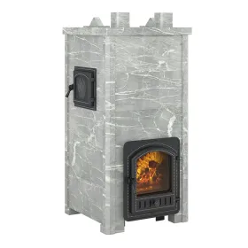 Печь Эверест "Легкий пар Профи" каменка «по-серому», Талькохлорит, S-50 мм Б/В