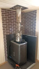 Огнестойкая плита декор КИРПИЧИКИ КОРОЕД СЕРЫЙ 1200х600х9