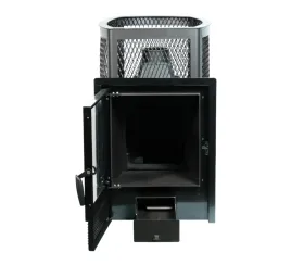 Чугунная банная печь Сибирь-20 ПРО. Панорамная дверца (сетка) Чугунная банная печь Сибирь-20 ПРО. Панорамная дверца (сетка)