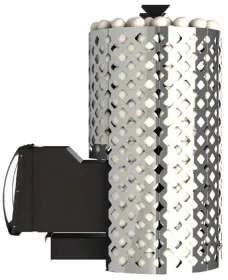 Стальная банная печь Violet World Steel Romb Long Window Max Pro