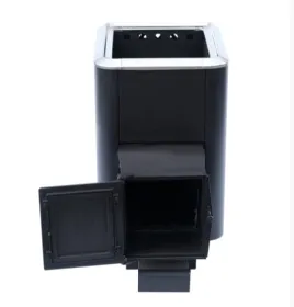 Чугунная банная печь Сибирь 18 универсальная топочная дверца конвекционная Чугунная банная печь Сибирь 18 универсальная топочная дверца конвекционная