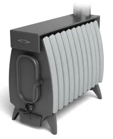 Отопительная печь Огонь-Батарея 11 Лайт антрацит-серый металлик