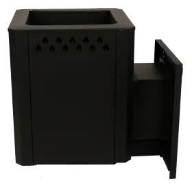 Банная печь Грация 15 BLACK со стеклом