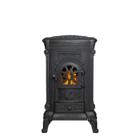 Чугунная печь-камин Везувий А-07 Антрацит