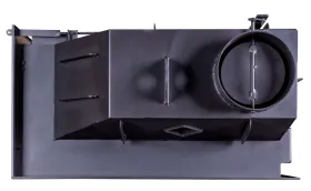 Каминная стальная топка Альфа 800 L два стекла левая