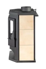 Печь-камин Бавария Призматик с плитой