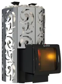 Стальная банная печь Violet World Steel Long Window Max Pro