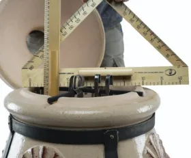 Керамический тандыр Греческий цвет Слоновая кость