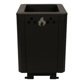 Банная печь Грация 15 BLACK со стеклом