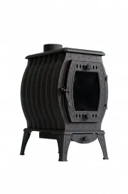 Чугунная отопительно-варочная печь-камин Сибирь 11 кВт