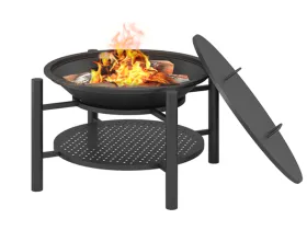 Чугунная Костровая чаша Fantastic Ø 700 Люкс (чаша+ подставка люкс + крышка)