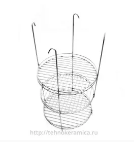 Этажерка трёхъярусная с бортиком 280мм