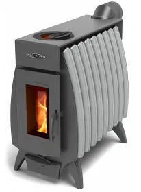 Отопительная печь Огонь-Батарея 9 антрацит-серый металлик