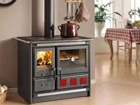 Печь-камин La Nordica ROSA XXL 16 STEEL NERO ANTRACITE (черный)