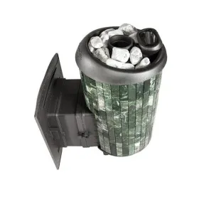 Чугунная банная печь Атмосфера L ламели «Змеевик» наборный