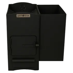 Банная печь Огонь с баком (прав) 12 куб.м. МД с-я КУЗБАСС 8мм