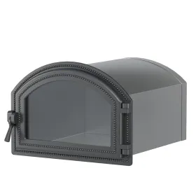 Стальной духовой шкаф с чугунной дверцей ВЕЗУВИЙ 222 (Антрацит)