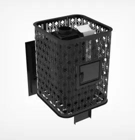 Чугунная банная печь Verona 50 Закрытая каменка из нержавеющей стали