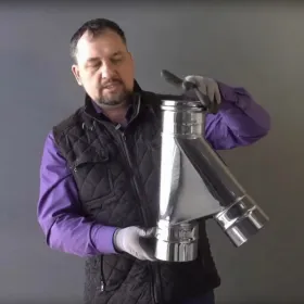 Тройник 135° (AISI 430 0,8 мм) Ф250