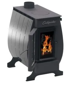 Воздухогрейная печь Сибирячка 9 кВт Кожух из нержавеющей стали