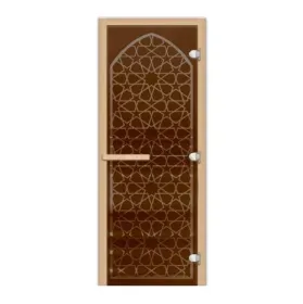 Стеклянная дверь для бани и сауны 1900х700 Арка