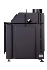 Каминная стальная топка Альфа 800 R два стекла правая