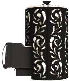 Стальная банная печь Violet World Long Window Max Pro