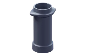 Чугунная НИЖНЯЯ труба для шибера ИСКАНДЕР 115/500