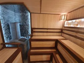 Чугунная банная печь-комплект Grom 80 (П2)