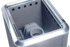 Чугунная банная печь Сибирь 20 панорамная дверца конвекционная Чугунная банная печь Сибирь 20 панорамная дверца конвекционная