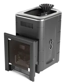 Банная печь Таймыр Мини 2017 Inox БСЭ ЗК ТО антрацит