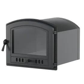 Стальной духовой шкаф с чугунной дверцей ВЕЗУВИЙ 224 (Антрацит)