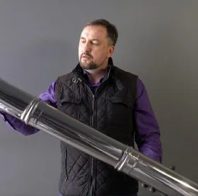 Дымоход L 1000мм (AISI 430 0,8 мм) Ф250