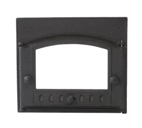 Чугунная каминная дверца Сибирь 430х380