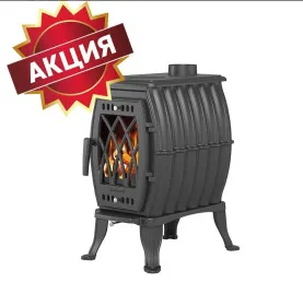 Чугунная печь-камин Везувий BX-09 Антрацит