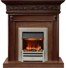 Каминокомплект Valletta - Темный дуб с очагом Chesford