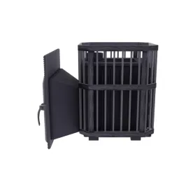 Премиальная банная печь Сибирь 25 ЗК дверка 545х545 в сетке