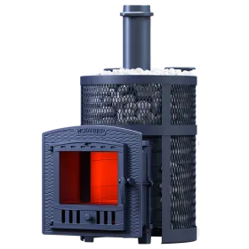 Чугунная печь для бани Искандер ЗК 18 (П2) Pro Ураган
