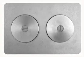 П2-7А.1 Чугунная плита с двумя отверстиями для конфорок 510х340х15