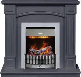 Каминокомплект Boston - Серый графит (Высота 925см) с очагом Danville Chrome FB2