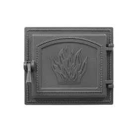 Чугунная каминная дверка ВЕЗУВИЙ 261 (Антрацит)