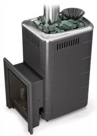 Банная печь Таймыр 2017 Carbon БСЭ ЗК антрацит