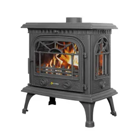 Чугунная печь-камин Везувий HR-15Р Антрацит