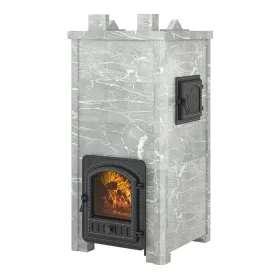 Печь Эверест "Легкий пар Профи" каменка «по-серому», Талькохлорит, S-50 мм Б/В